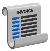 One click invoice with full accounting setup illustration